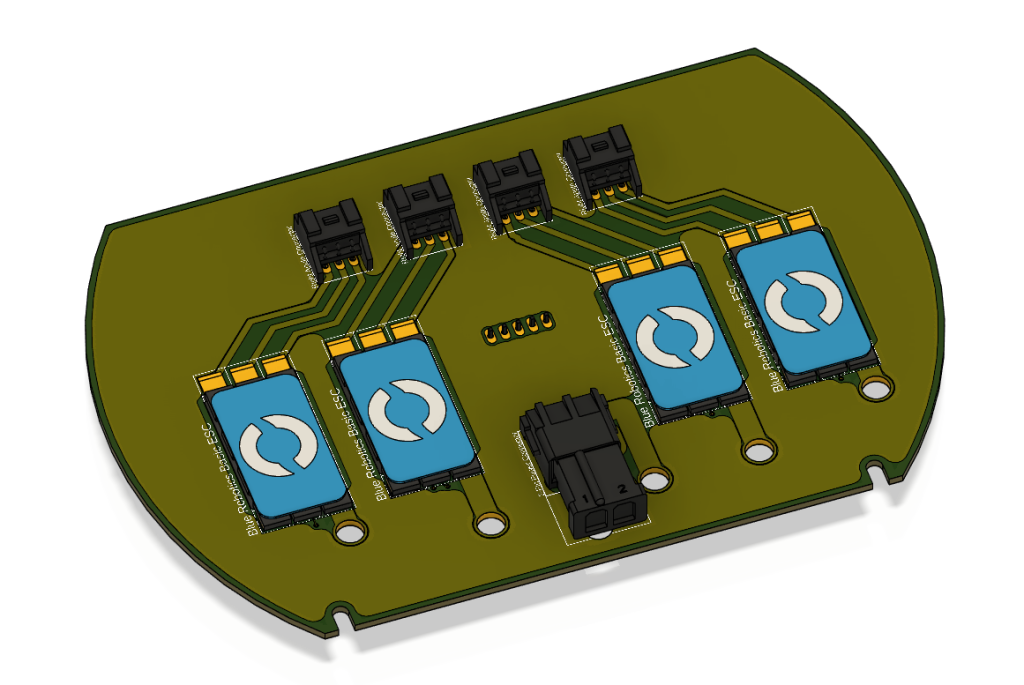 Image of a 3D model of my PCB