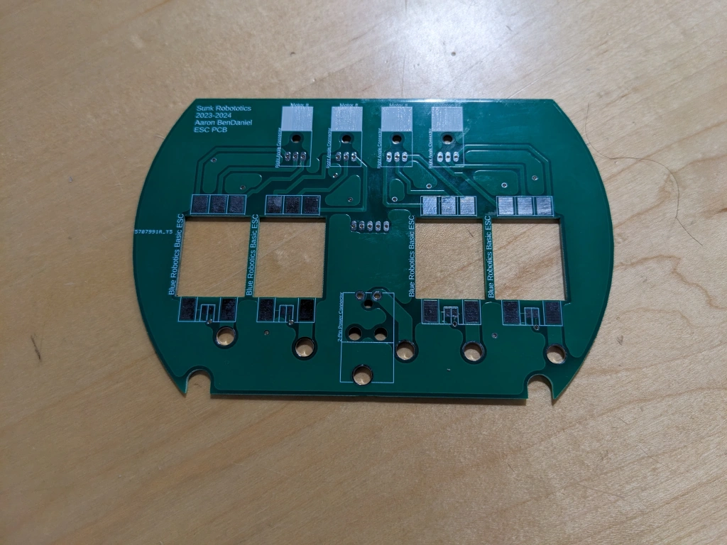 &ldquo;Image of the top of the ESC Board&rdquo;