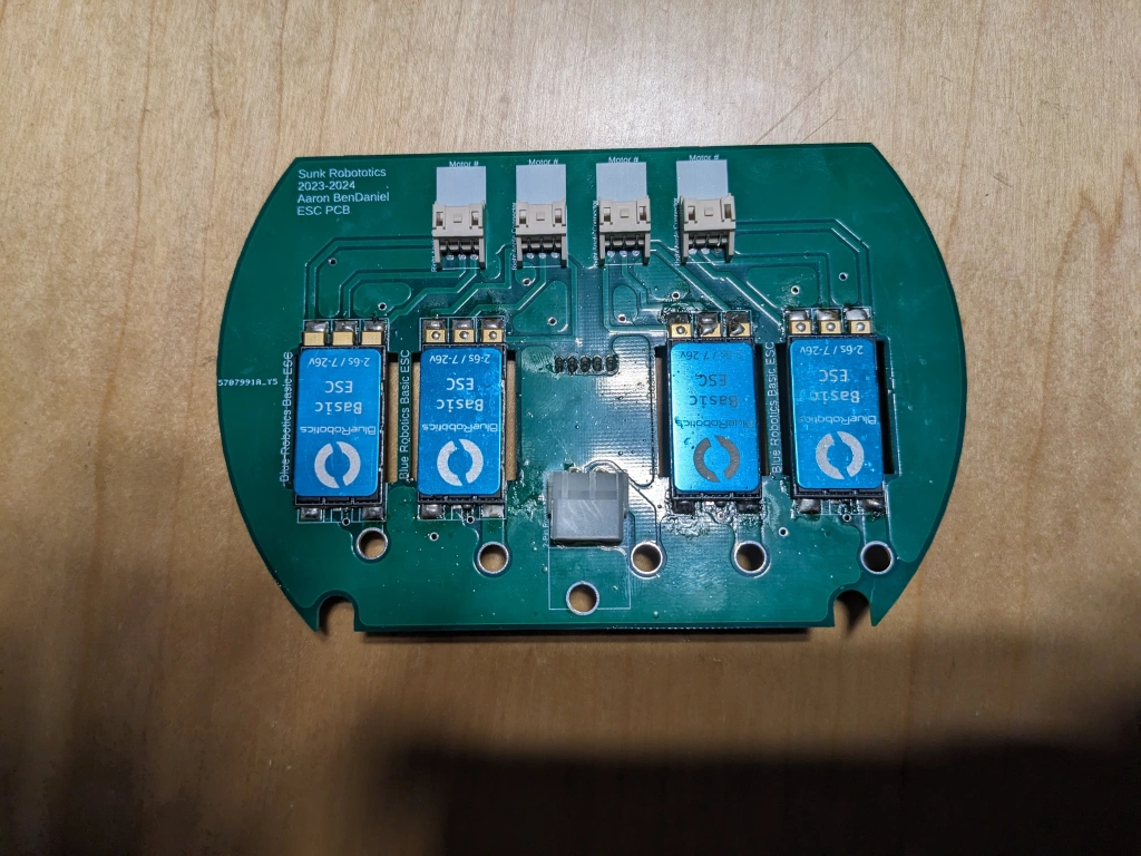 &ldquo;Image of the soldered ESC Board&rdquo;