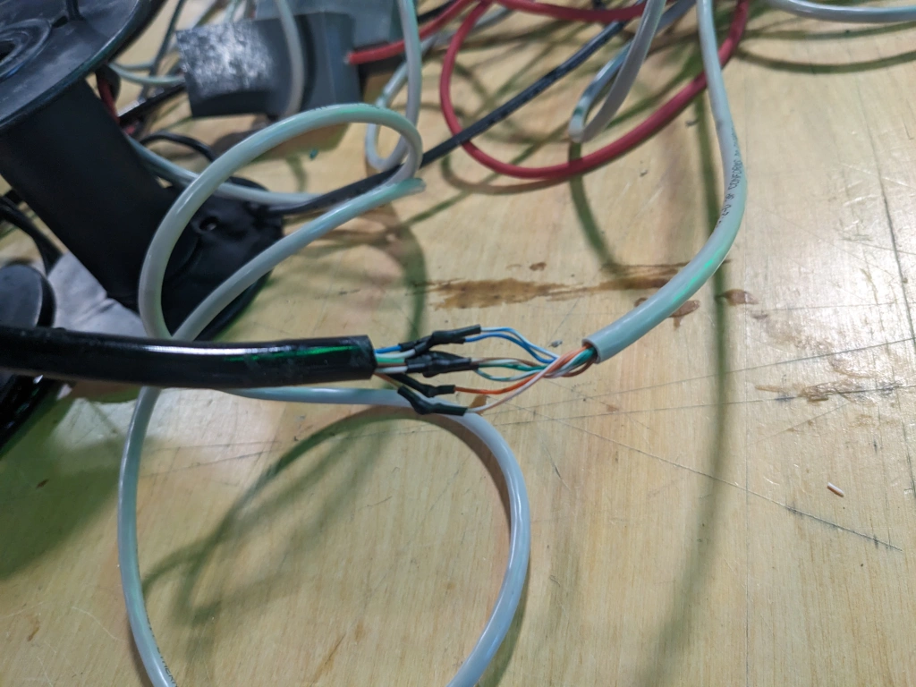 &ldquo;Image of the ethernet cable soldered together&rdquo;