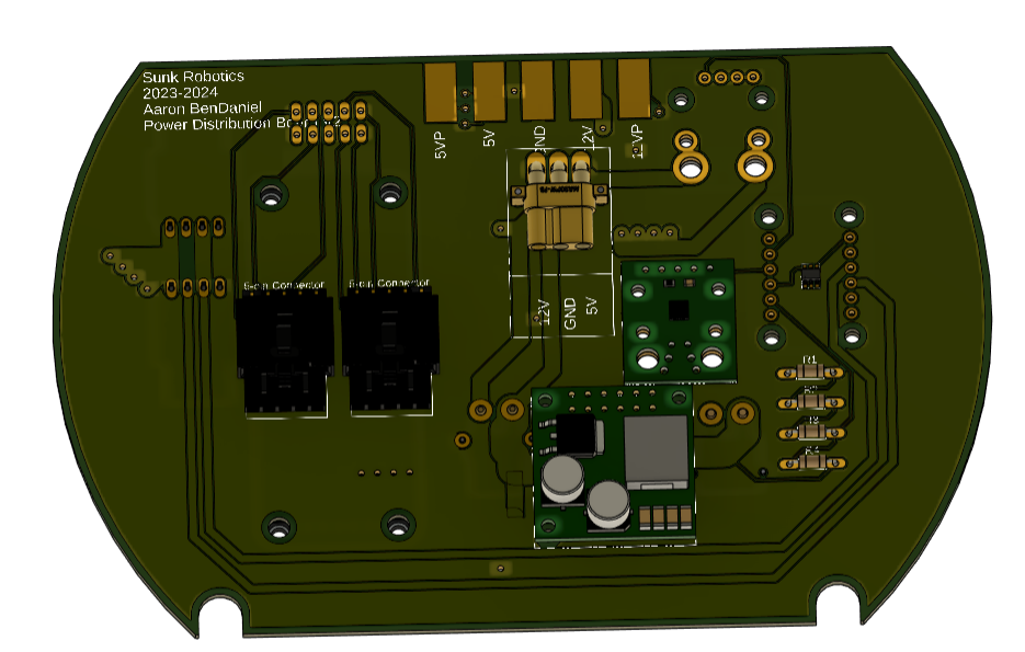 &ldquo;Image of a 3D model of the Power Distribution Board V2&rdquo;