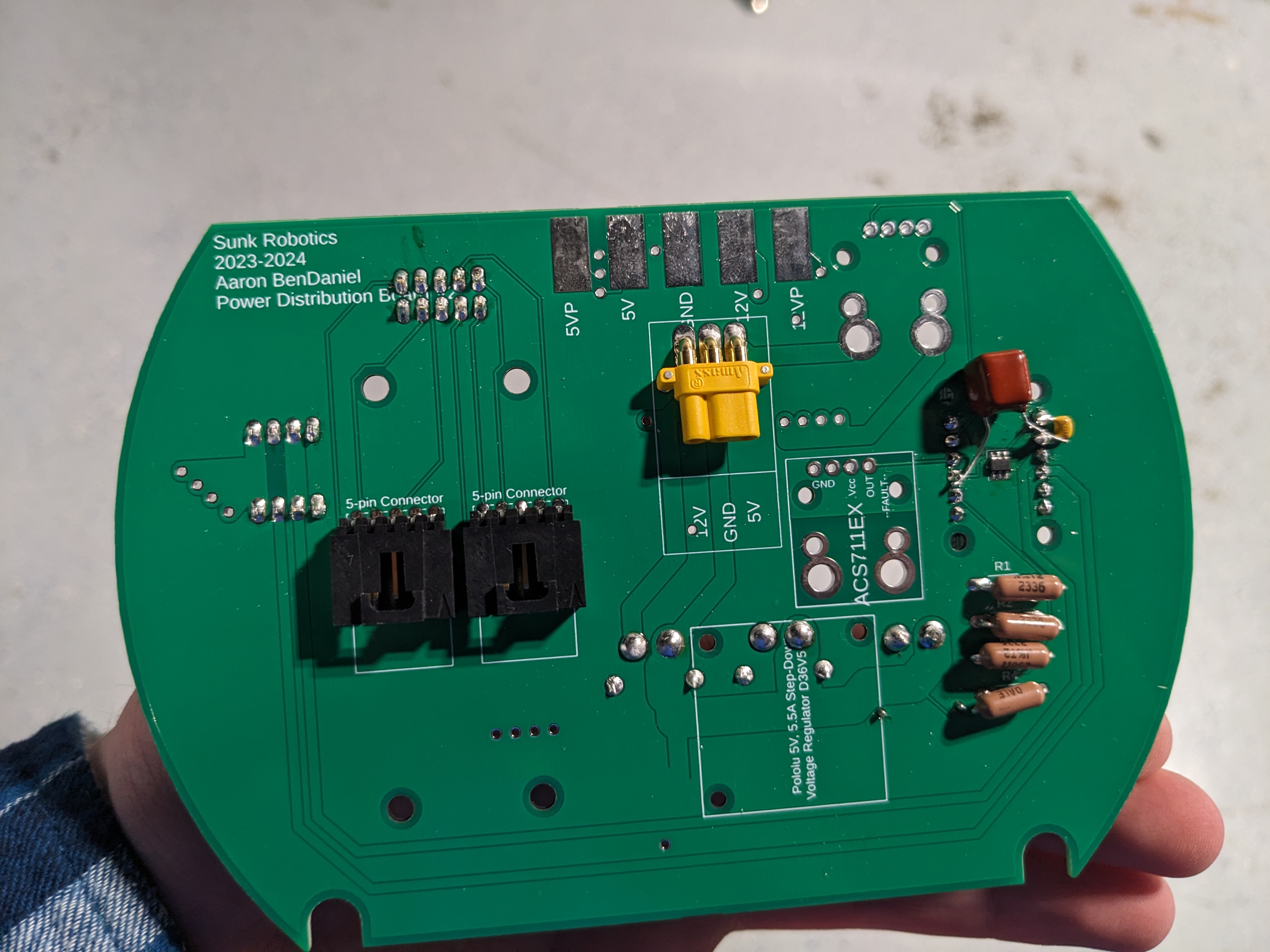 &ldquo;Image of the back of the new Power Distribution Board&rdquo;