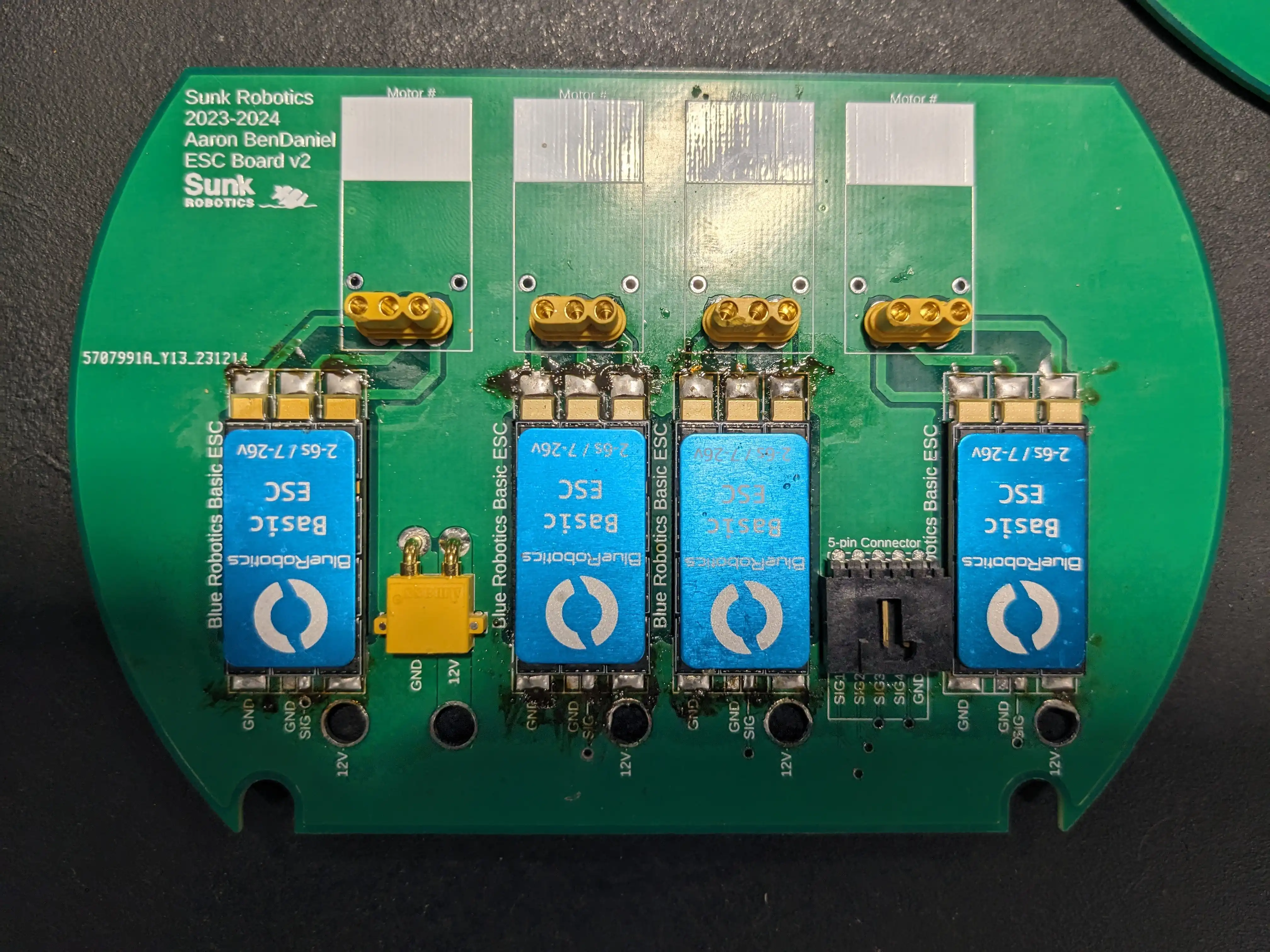 &ldquo;Image of the now fixed ESC Board&rdquo;