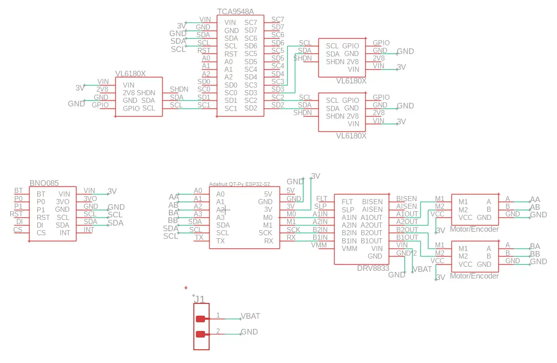 &ldquo;Schematic of my Micromouse&rdquo;