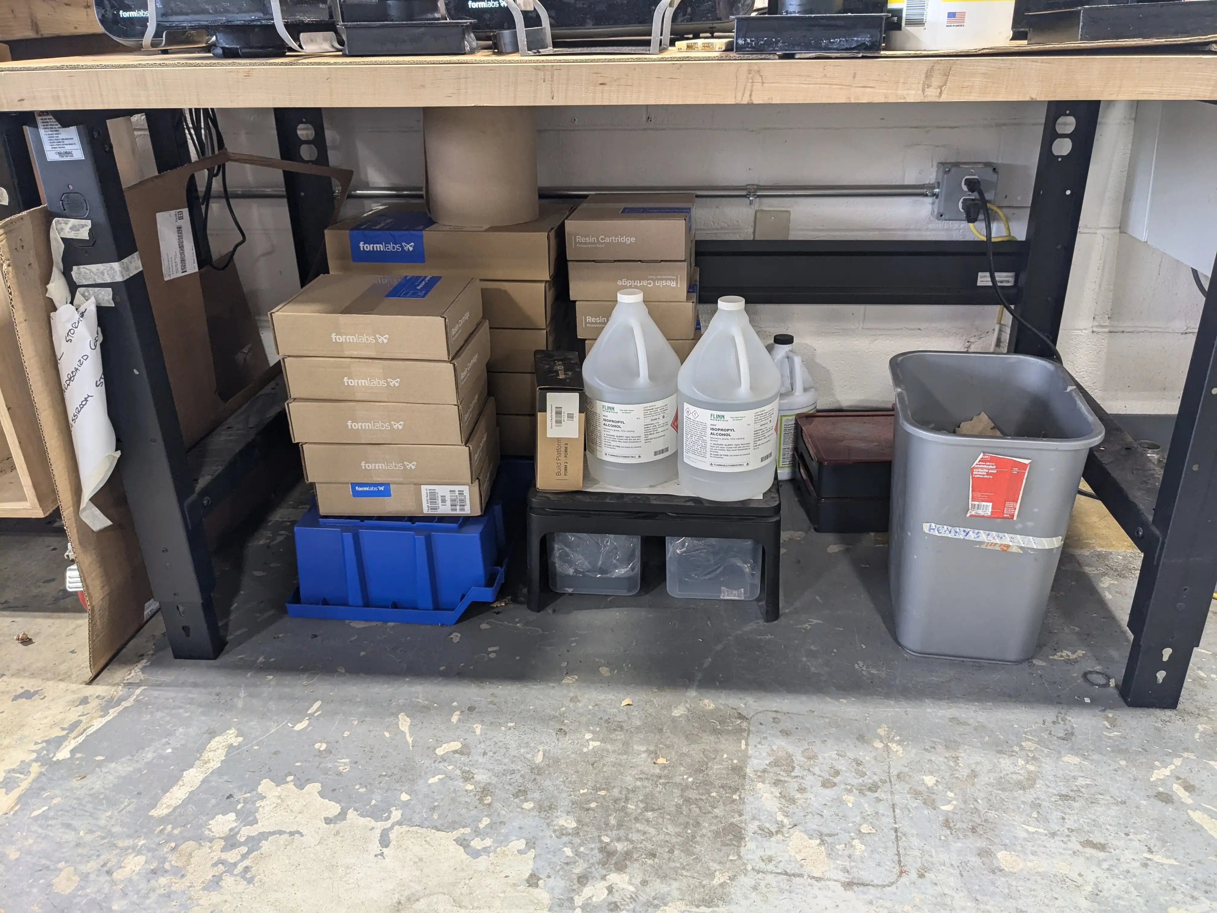 &ldquo;Image of the reorganized resin printing stuff&rdquo;