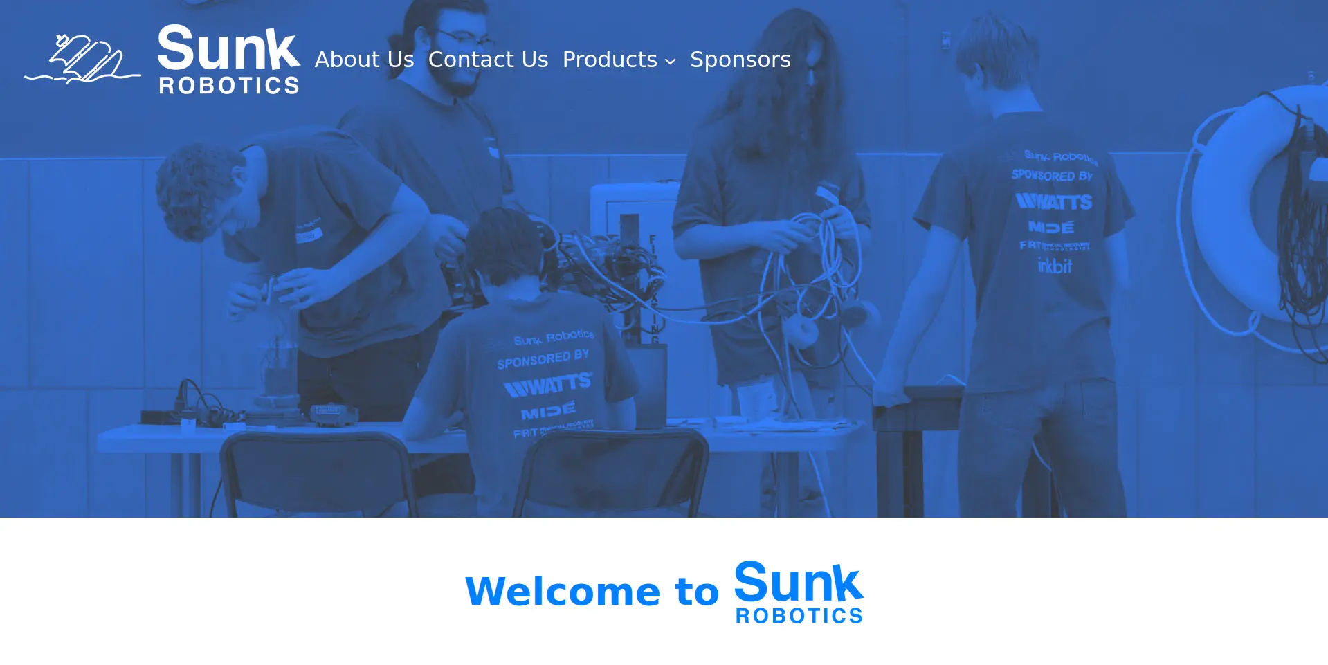 &ldquo;Image of the Sunk Robotics website&rdquo;